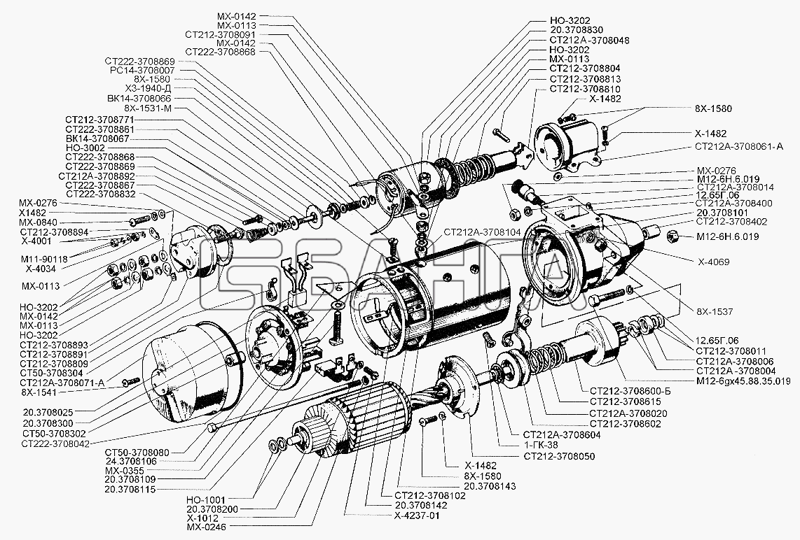 ЗИЛ ЗИЛ-5301 (2006) Схема Стартер-140 banga.ua